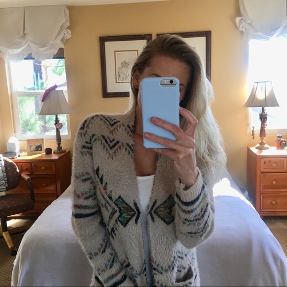 My Michelle Jackets & Blazers - 🧡Super Soft Long Boho Aztec Cardigan Sweater S